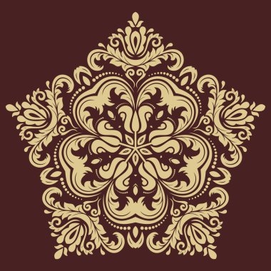 Damask deseni. Şark arka plan