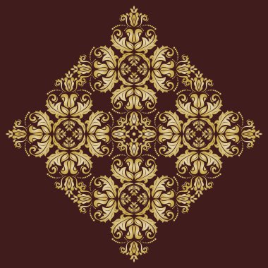 Şark vektör desen. Soyut süsleme