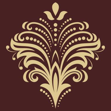 Damask deseni. Şark arka plan