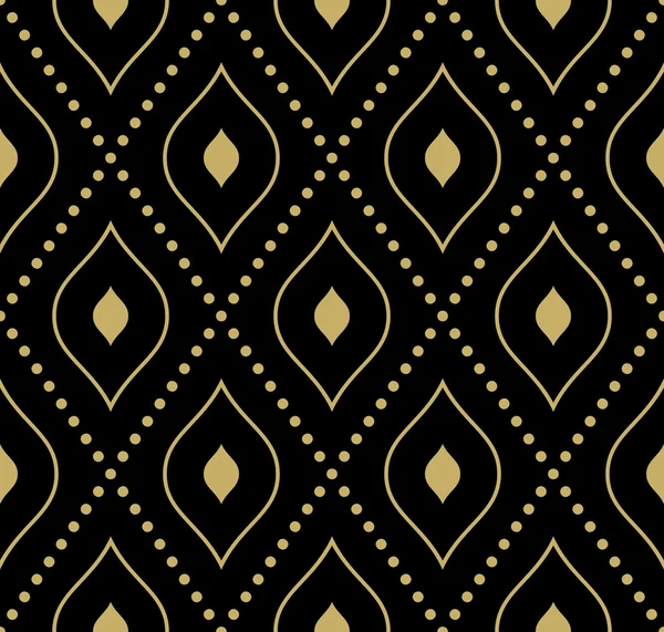 Geometrik Modern vektör Seamless altın modeli