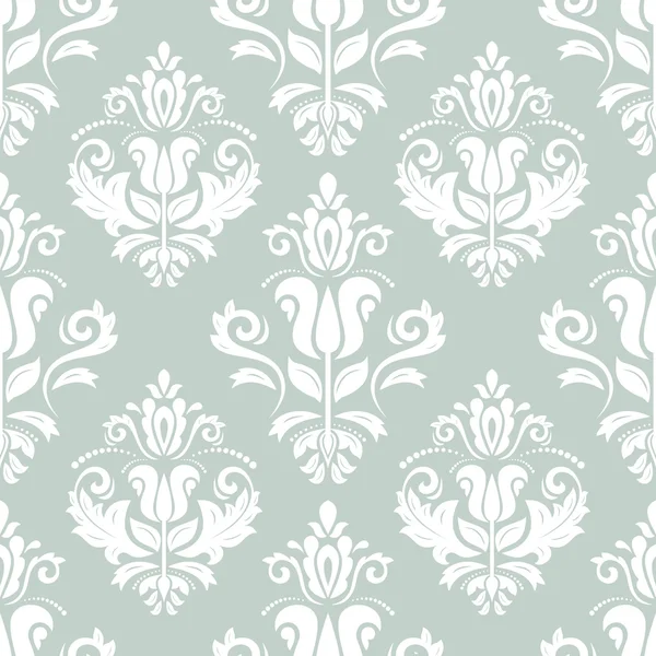 Damask Seamless Vector Pattern. Orient Background — Stock Vector