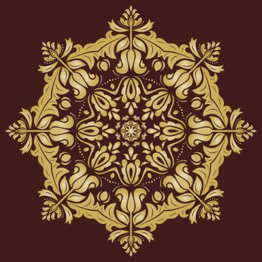 Şark vektör desen. Soyut süsleme