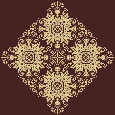 Damask deseni. Şark arka plan