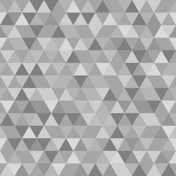 Geometric Seamless Vector Abstract Pattern with Gray Triangles — Stock Vector