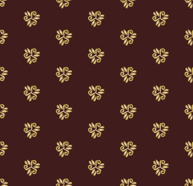 Çiçek sorunsuz vektör altın desen. Şark arka plan