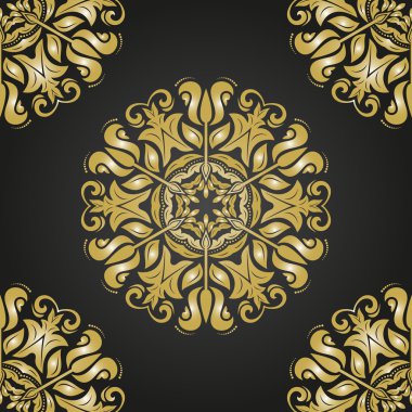 Çiçek Seamless modeli. Şark arka plan