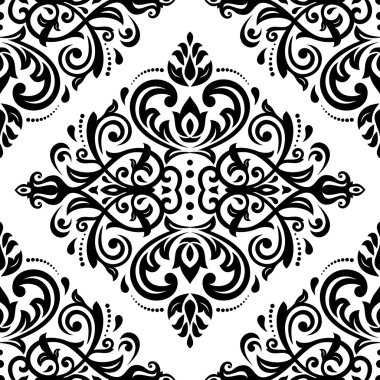 Damasko Seamless modeli. Şark arka plan