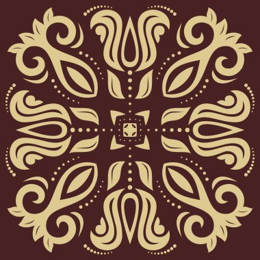 damasko vektör şark desen