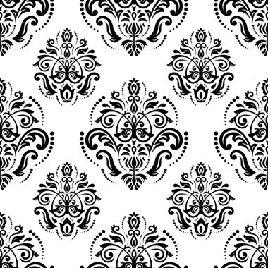 Damasko Seamless modeli. Şark arka plan