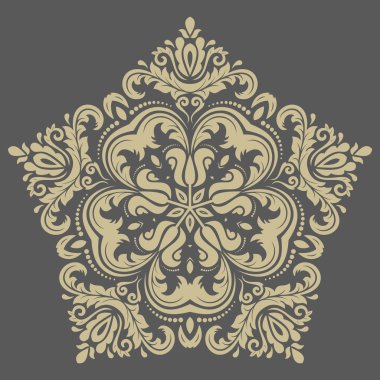 damasko vektör şark desen