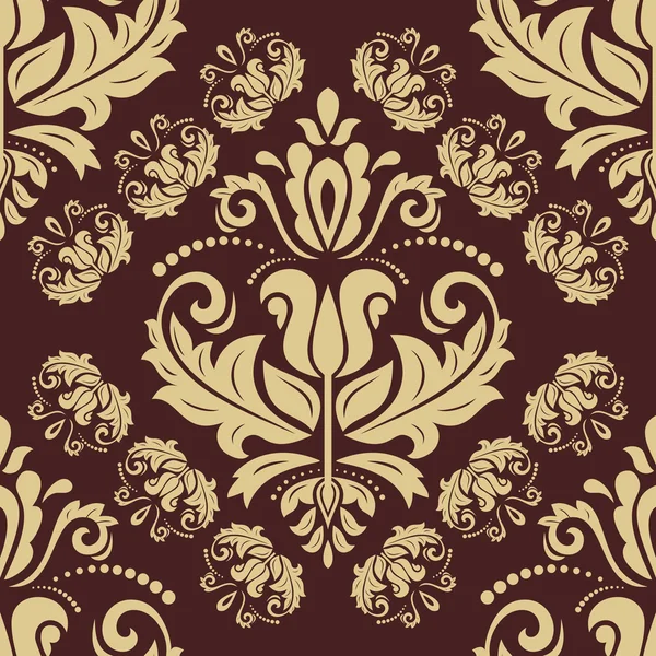 Damask Seamless Vector Pattern — Stock Vector