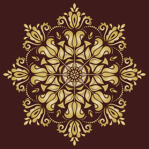 Цветочный узор. Золотой орнамент Востока — стоковое фото