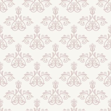 Damasko Seamless modeli. Pembe Orient arka plan