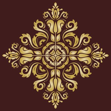 Desen gelecek şekilde yönlendirin. Altın soyut süsleme