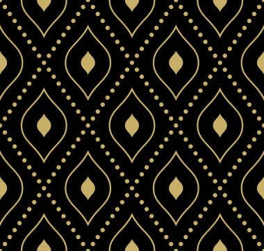 Geometrik Modern Seamless altın modeli