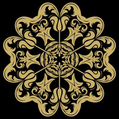 Damask deseni. Şark süsleme