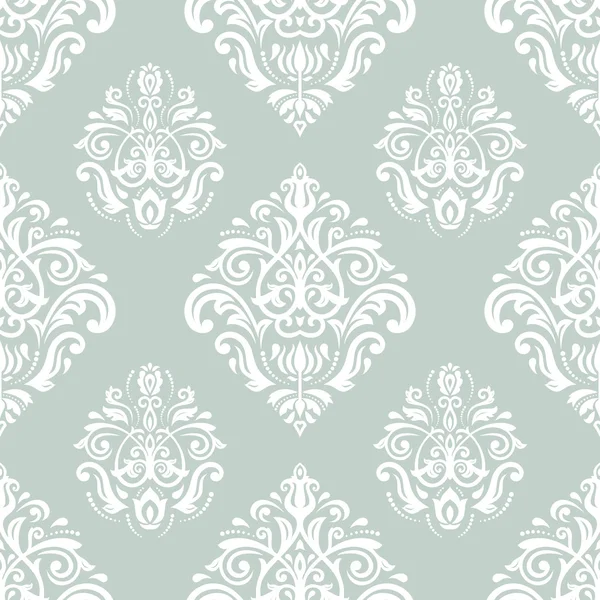 Damask Seamless  Pattern. Orient Background with Blue and White Colors — Stock Photo, Image