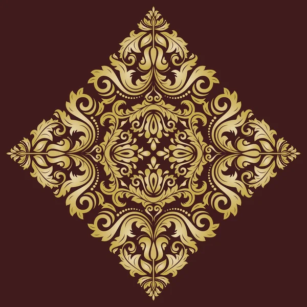 Damask deseni. Şark altın süsleme