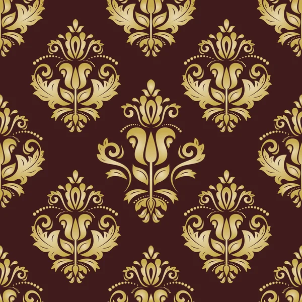 Damask Seamless  Golden Pattern. Orient Background — Stock Photo, Image