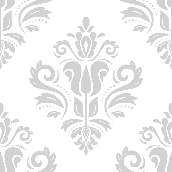 Damask Seamless  Pattern. Orient Gray Background — Stock Photo, Image