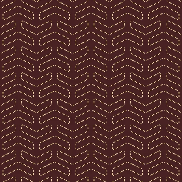 Geometrische naadloze abstracte patroon. Bruin en gouden kleuren — Stockfoto