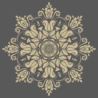 damasko vektör şark desen