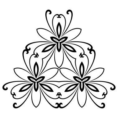 Damask deseni. Şark süsleme