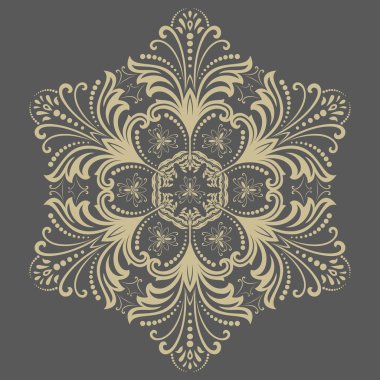 Desen gelecek şekilde yönlendirin. Soyut altın süsleme