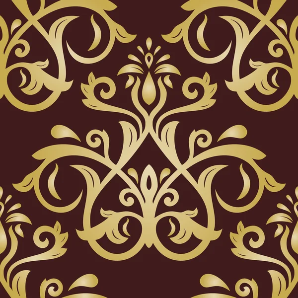 Damask Seamless  Golden Pattern. Orient Background — Stock Photo, Image