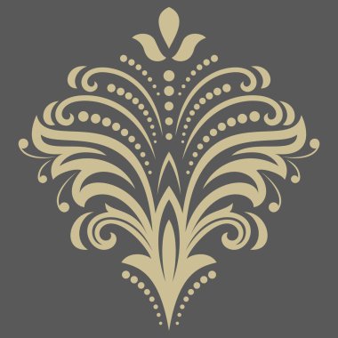 soyut çiçek desenli