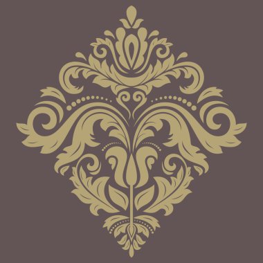 damasko vektör şark desen