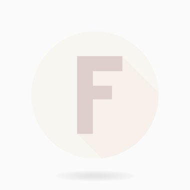 mektup f ile iyi düz simgesi