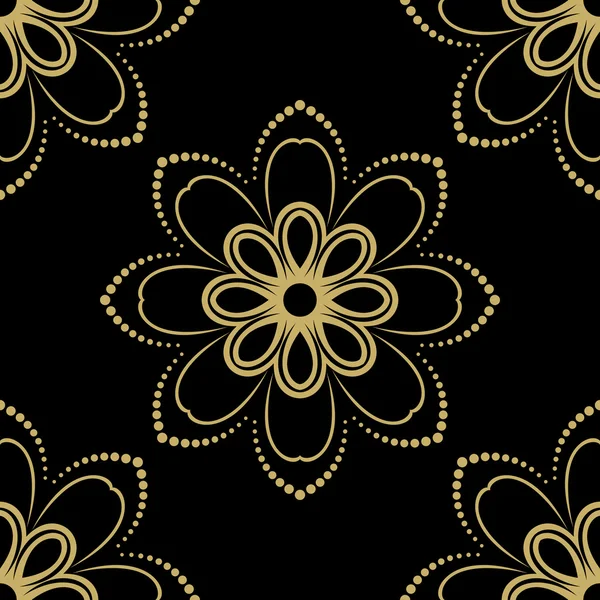 รูปแบบเวกเตอร์ไร้รอยต่อของ damask — ภาพเวกเตอร์สต็อก