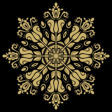 soyut çiçek desenli