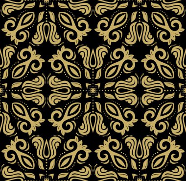 Sorunsuz Orient vektör altın arka plan