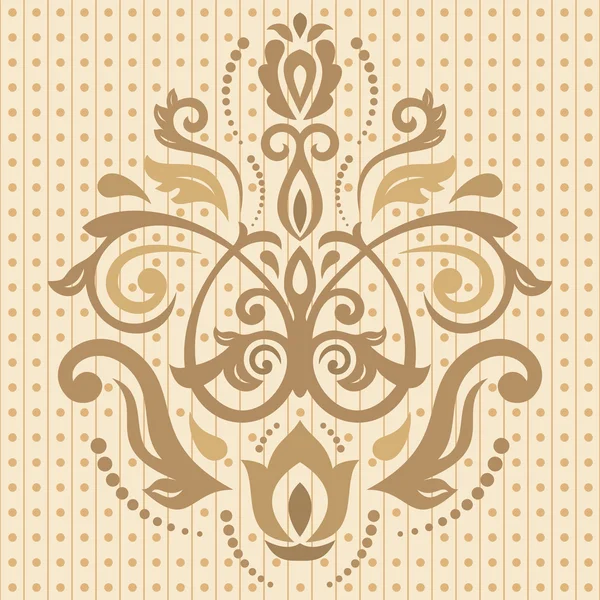 Damask Vector Oriental Pattern — Stock Vector