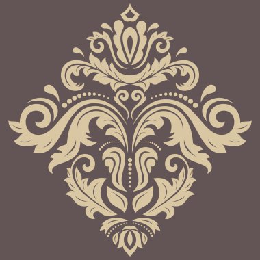 Damasko vektör oryantal desen