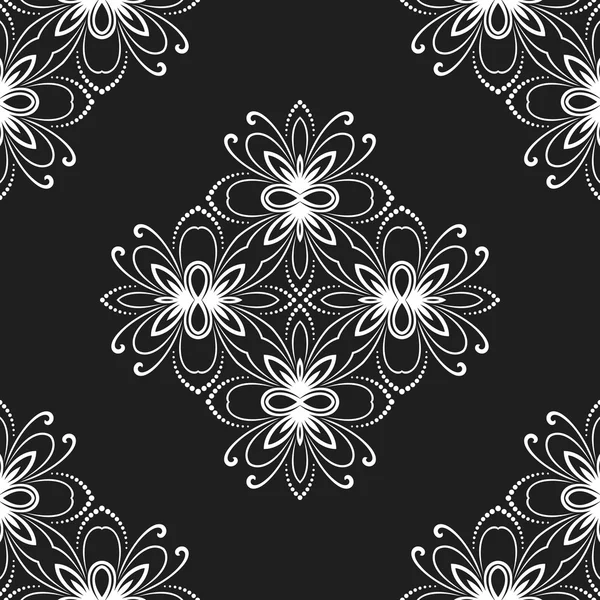 Floral Fine Seamless Vector Pattern — Stock Vector