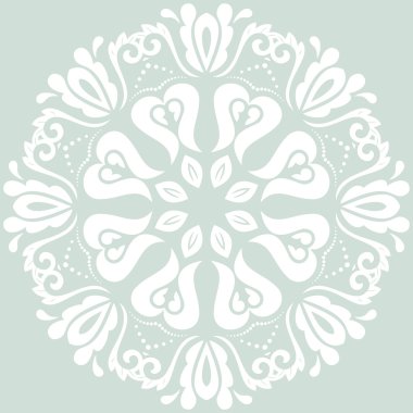 soyut çiçek desenli