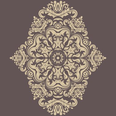Damasko vektör oryantal desen
