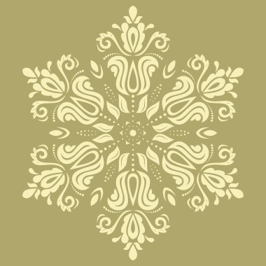 Damasko vektör oryantal desen