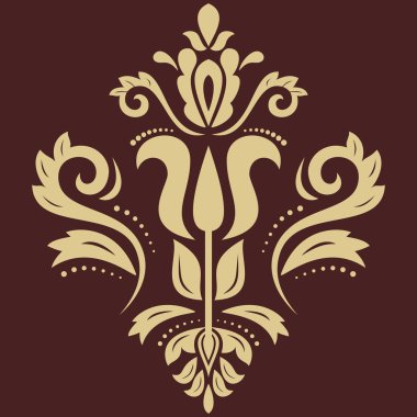 Damasko vektör oryantal desen