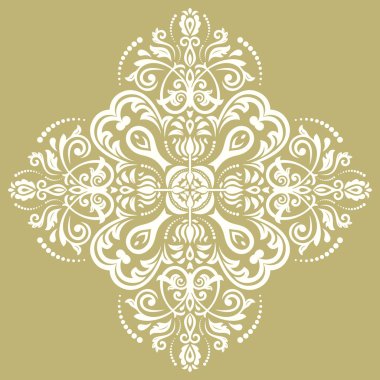 Damasko vektör oryantal desen