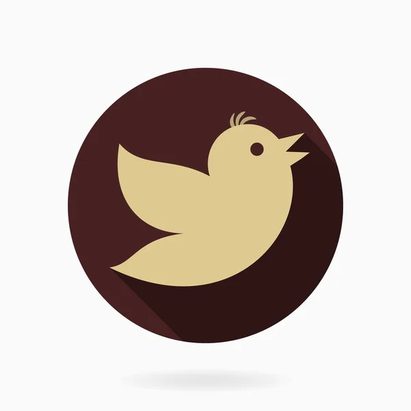 Flying Bird  Flat Icon — Stock Photo, Image