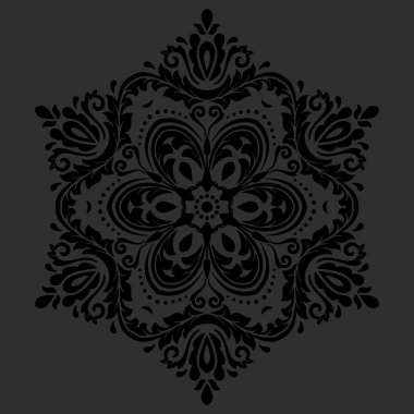 Damasko vektör oryantal desen