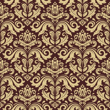 damasko sorunsuz vektör desen