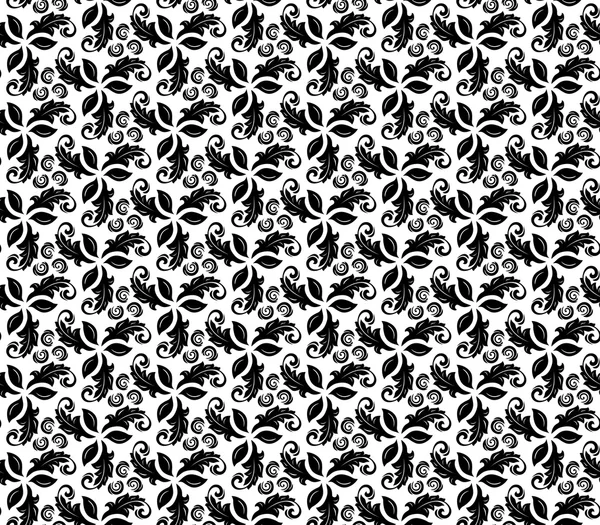 Floral Fine Seamless Vector Pattern — Stock Vector