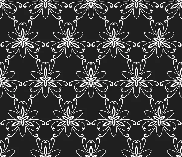 Floral Fine Seamless Vector Pattern — Stock Vector