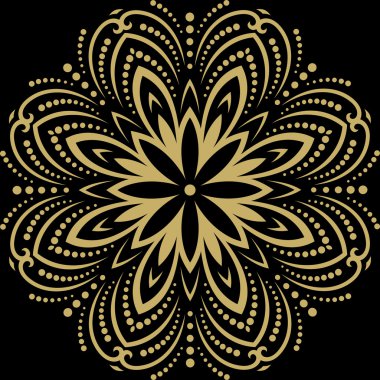 Doğulu Soyut Vektör Deseni