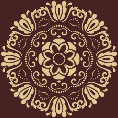 Doğulu Soyut Vektör Deseni